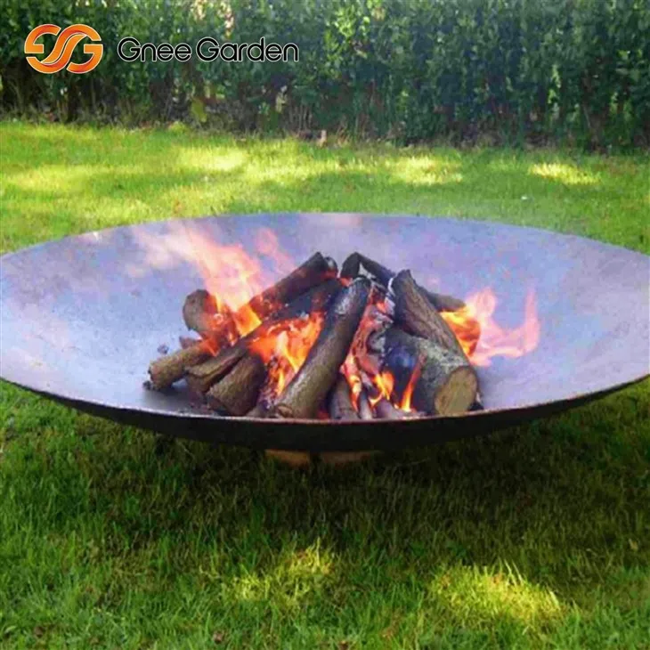 Corten Steel Fire Çukuru Çevre Dostu Metal Kase