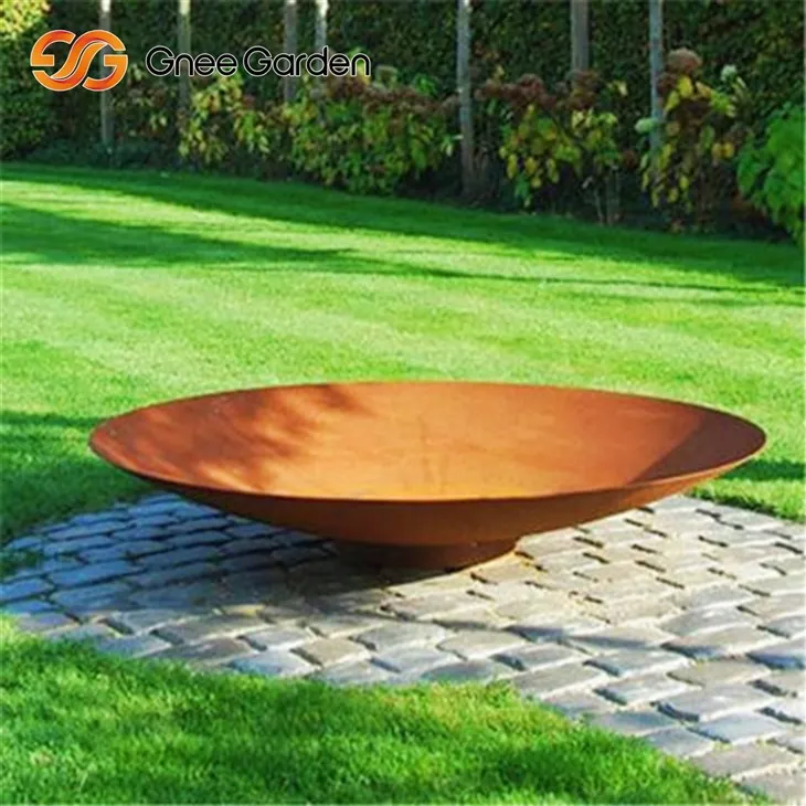 Corten Endüstriyel Pit Izgara Fonksiyonu Çift