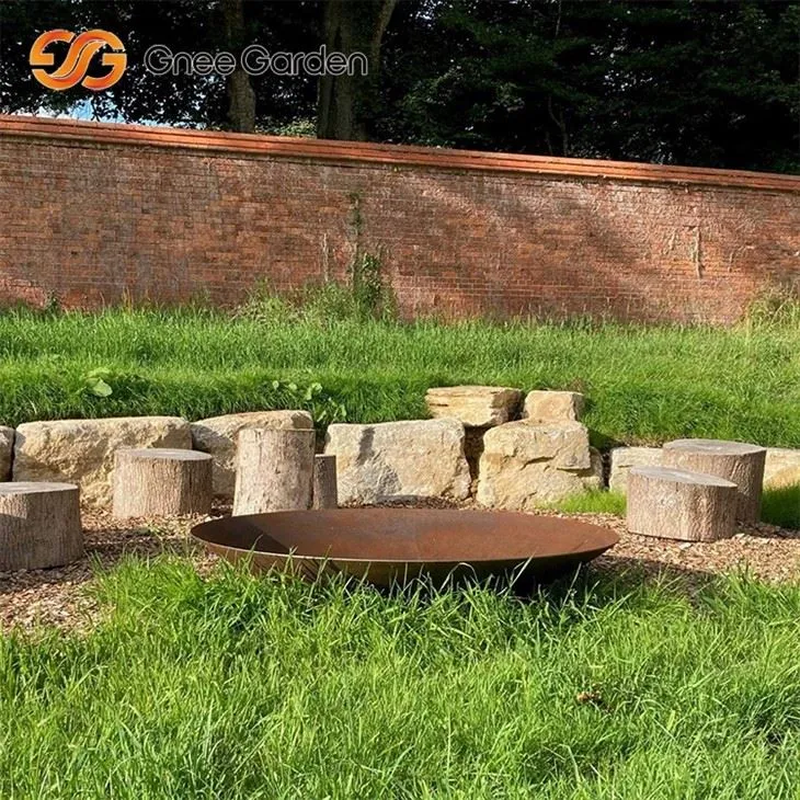 Corten Çelik Modern Ateş Çukuru Tasarımı