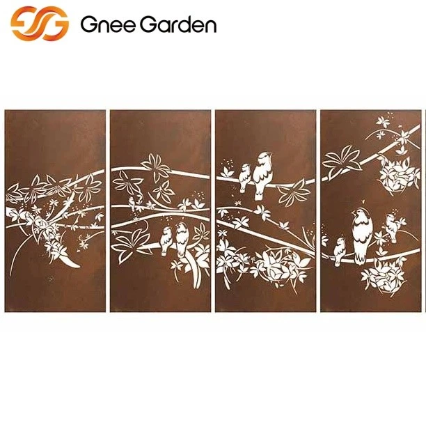 Decorative Birds Metal Screens Panels