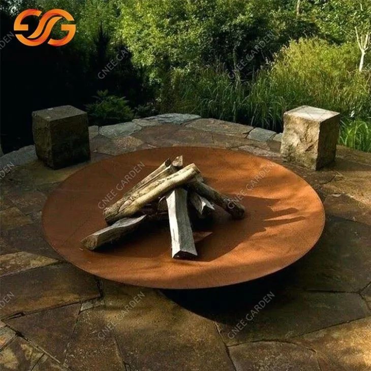 Corten Outdoor Log Burner
