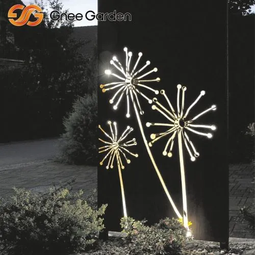 Karahindiba deseni ile Corten Steel Dış Mekan Gizlilik Ekranı