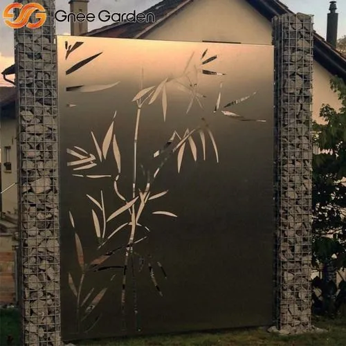 Corten Steel Bambu tarzı bölüm ekranları