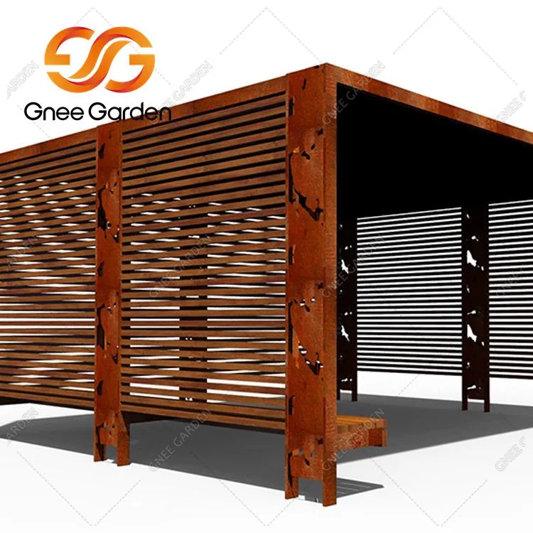 Corten Steel Ucuz Açık Bahçe Gazebo