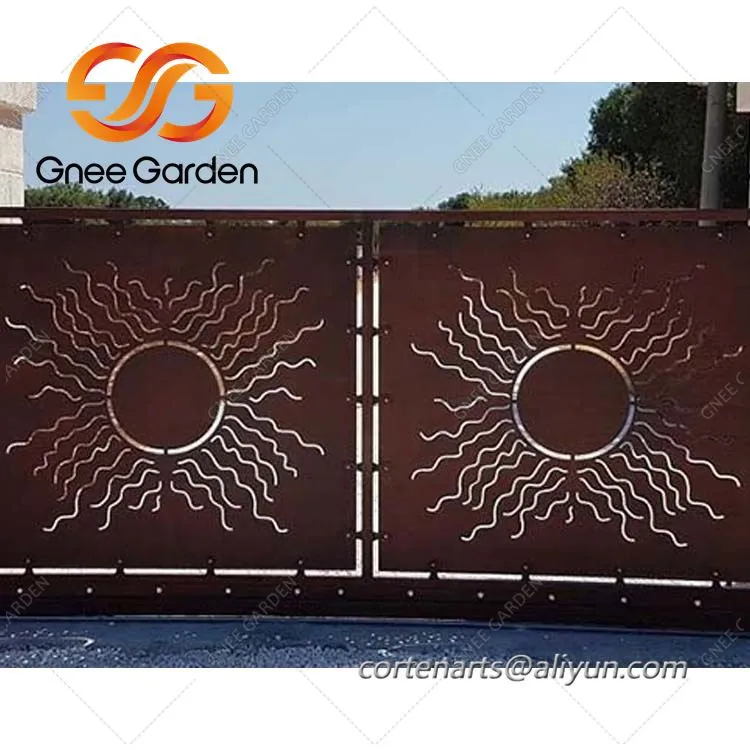 Corten Çelik Bahçe Kapısı Metal