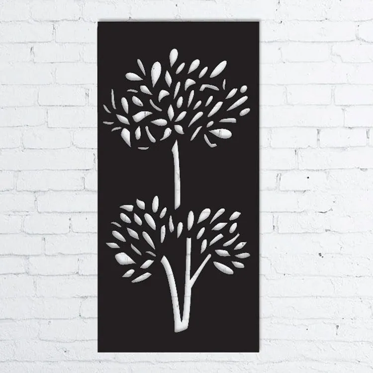 Corten Steel Laser Cut Screen Art Panels