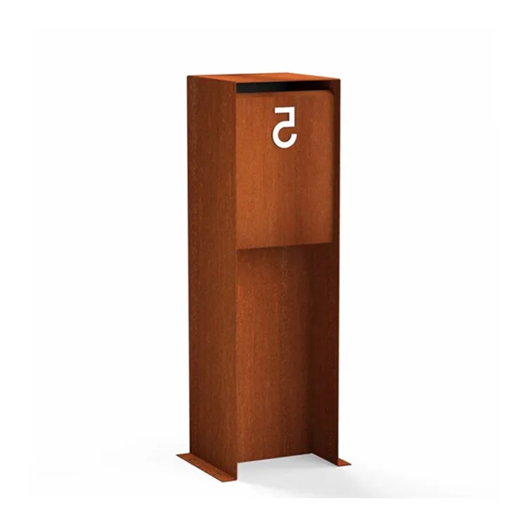 Corten Çelik Posta Kutusu