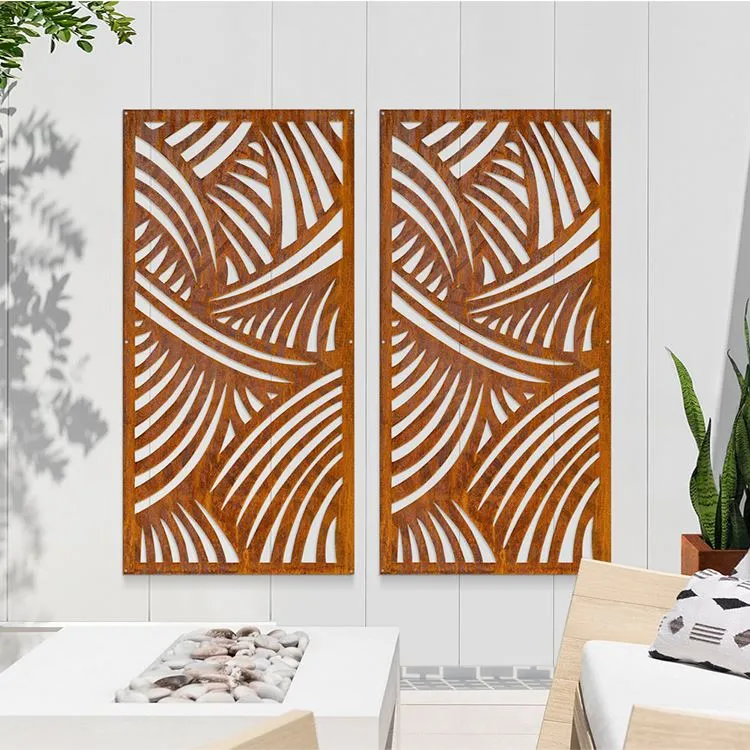 Corten Çelik Metal Duvar Gizlilik Ekranları