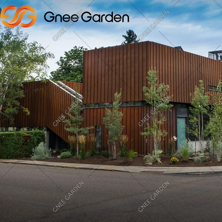 Bina cephesi için korten çelik duvar