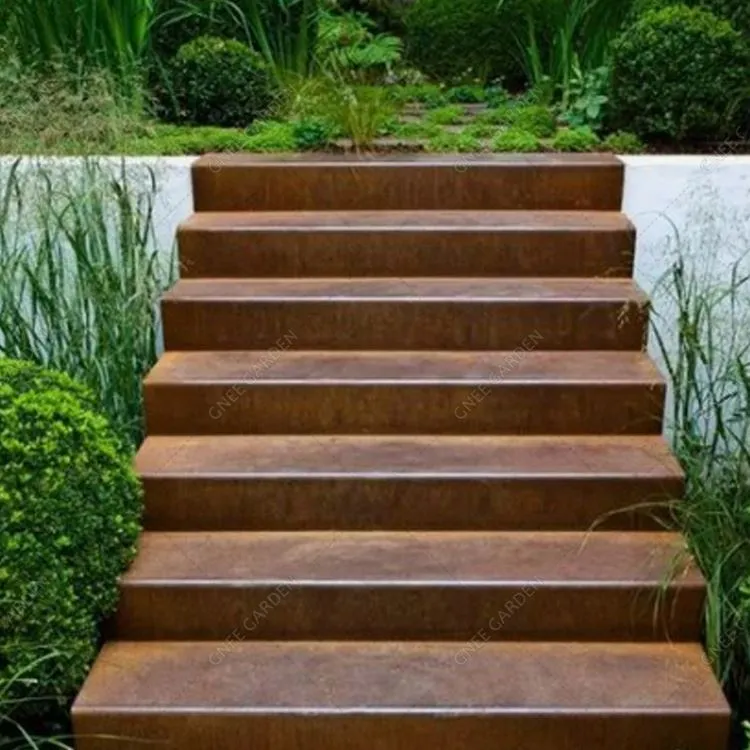 corten çelik Peyzaj Merdivenleri