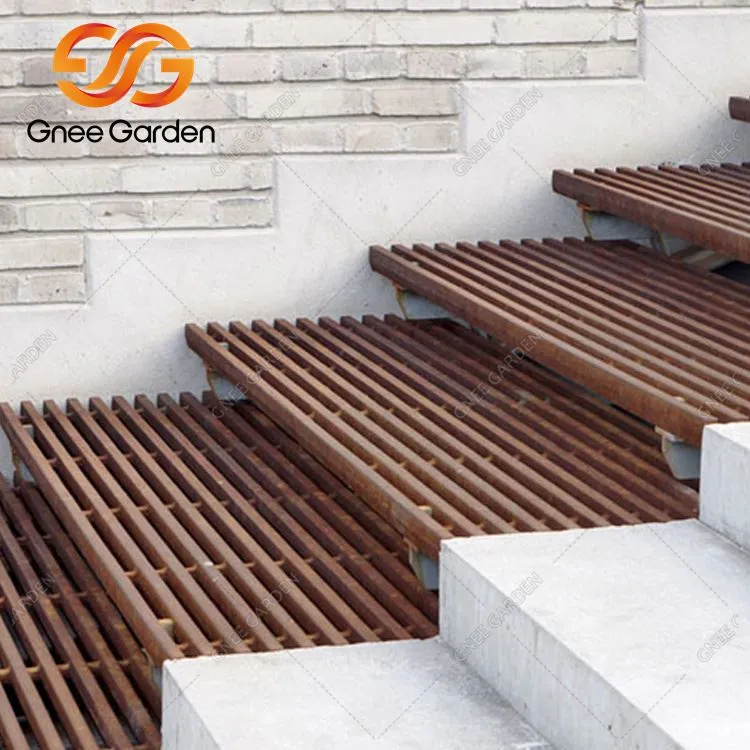 Özelleştirilmiş Ayrışma Çelik Bahçe Merdivenleri