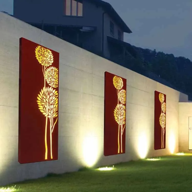 Tasarımcı Corten Bölücü Ekran