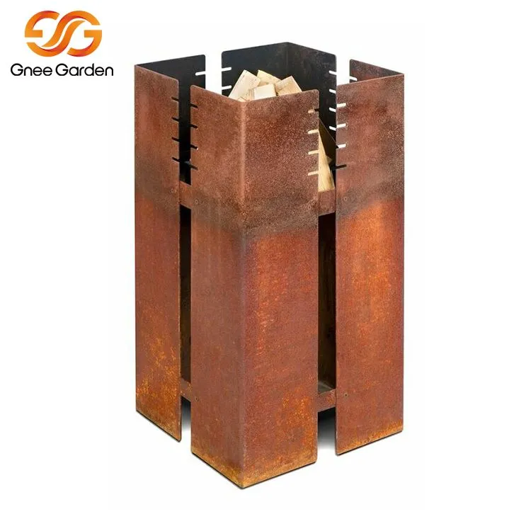 Dayanıklı Corten Çelik Barbekü Izgara Kömürü