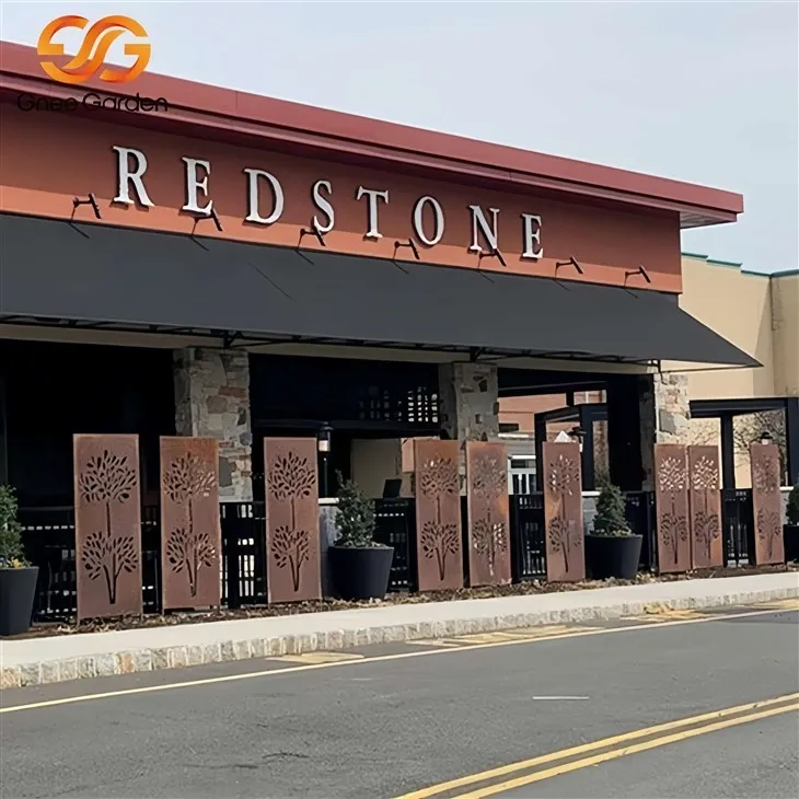 Bahçe lazer kesimi metal korden ekranlar