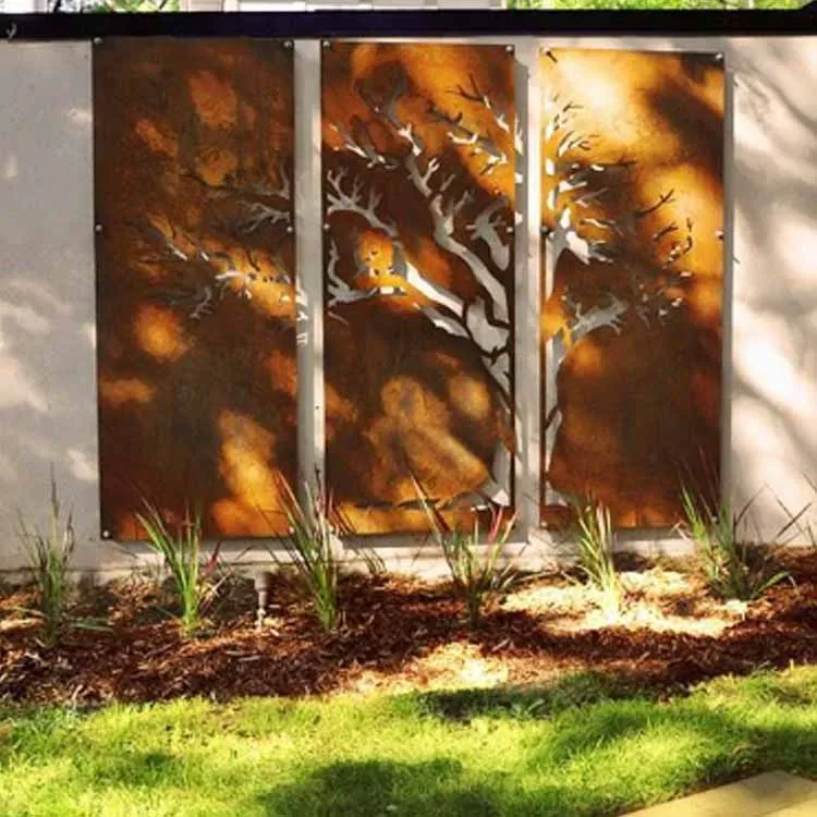 Ev Bahçe Lazer Kesim Çit Panelleri Açık Hava