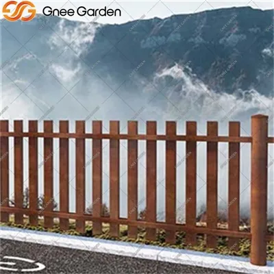 Tatiller için Corten Steel Modern Çit