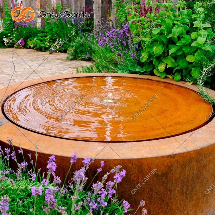 Corten Steel Bowl Fountains Corten Steel Bowl Fountains