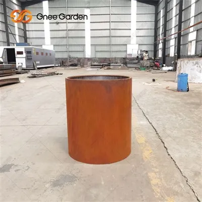 Corten Çelik Saksı