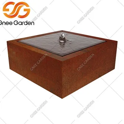 Corten Çelik Kare Su Çeşmeleri